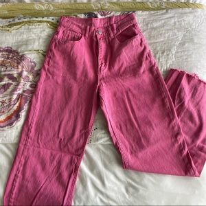 vintage 90s high waist denim wide legged jeans
